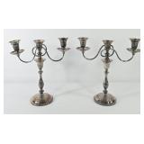 Weighted SP Victorian Style Candelabras