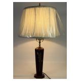 Maruni Occupied Japan Red Laquerware Lamp