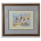 'Ducks In Flight' Print By Anni Moller