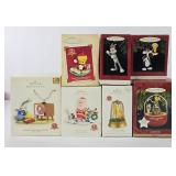 Hallmark Magic Tweety, Bugs Christmas Ornaments +