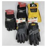 Men's Work Gloves (5) (L-XL) NEW