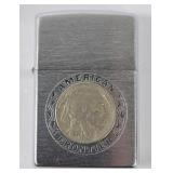 American Frontier Buffalo Nickel Zippo Lighter
