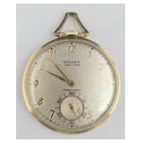 10k GF Gruen Veri-Thin Precision Pocket Watch