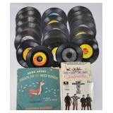 Beatles, Four Tops, Motown+ 45 Vinyl Records (27)