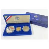 U.S. Liberty Proof Set $5 Gold/Silver Coins+