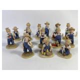 1985 ï¿½Denim Daysï¿½ Porcelain Figurines by HOMCO
