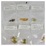 Natural, Yellow/Green Citrine Gemstones (6)