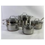 Revere Ware Stainless Cooper Bottom Cookware Set