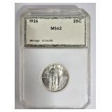 1926 Standing Liberty Quarter MS62 Coin