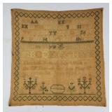 1828 Cross-stitch Sampler