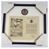 1945 WWII Army 8th Air Force Letter & Patch