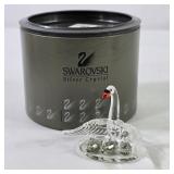 Swarovski Silver Crystal Swan Family Figurine
