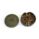Antique U.S. Army Ammo Caps Tin w/ Spent Caps