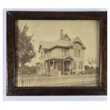 Historical Home Sepia Tone Photograph