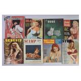 1950's-1970's Men's Pin-Up Magazines (8)