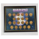 'Man In Space' Bronze Medallion Coin Set