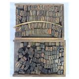 Antique Wooden Letterpress Printing Blocks