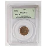 1873 Bronze Indian Head 1 Cent MS64RB