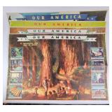 'Our America' Lumber & Oil Litho Posters (4)