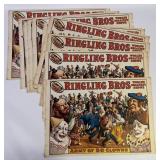 1960 Ringling Bros. 50 Clowns Circus Posters (10)