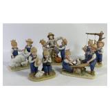 1985 ï¿½Denim Daysï¿½ Porcelain Figurines by HOMCO