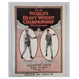 1927 World's Heavy Weight Championship Souvenir