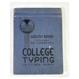 1936 South Bend College Of Commerce Typing Book
