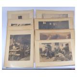 Street Scenes, Portraits+ Repro. Prints (8)