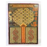 ï¿½Lucky Pennyï¿½ 10 Cent Gambling Punch Board