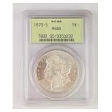1879-S Morgan Silver Dollar MS65 Coin