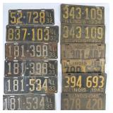 1932-45 Illinois License Plates (12)