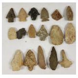Prehistoric Native American Arrowheads (17)