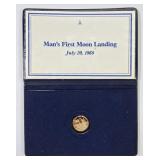 10k 1979 'Man's First Landing On The Moon' Coin