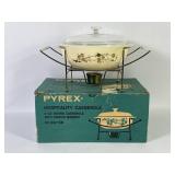 Pyrex Golden Branch 2 Qt. Casserole w/ Warmer