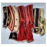 Order Of Odd Fellows Ceremonial Sashes+ (8)