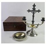 Antique Catholic Sick Call Set