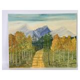 ï¿½Road To Peakï¿½ Oil Painting - Signed Bennett
