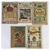 1910-37 Bucklenï¿½s, Dr. Miles + Almanacs (5)