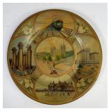 1911 Salt Lake City Souvenir Metal Art Plate