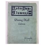 Notre Dame Alumnus Dining Hall Edition (1927)