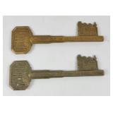 1934 Chicago World's Fair Souvenir Keys
