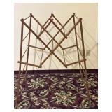 MCM Teak Folding Laundry Drying Rack