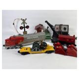 Lionel F3 ï¿½Oï¿½ Gauge Santa Fe Engine, Crane Car +