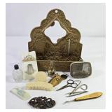 Vanity & Desk Accessories & Brass Letter Rack