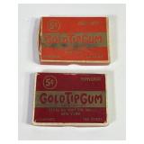 Sterling Mint Co. Gold Tip Chewing Gum Boxes