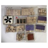 100+ Crafting Wood Block Rubber Stamps