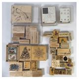 50+ Crafting Wood Block Rubber Stamps