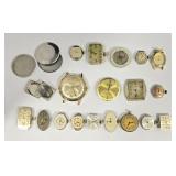 Waltham, Gruen, Pedro Watch Movements & Parts