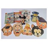 1939 Disney Masks, 3D Hingees, Comic Books