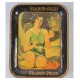 1920s Drink Orange-Julep Soda Metal Serving Tray